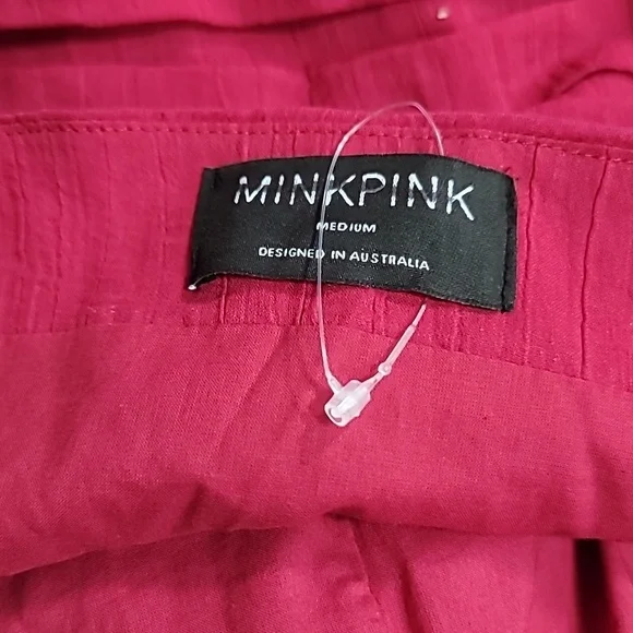 Urban Outfitters MINKPINK Little Darling Ruched Mini Dress size M - Picture 9 of 11